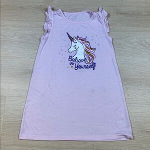 Laura Ashley Pink Unicorn Sleeveless Girl’s 6 Nightgown